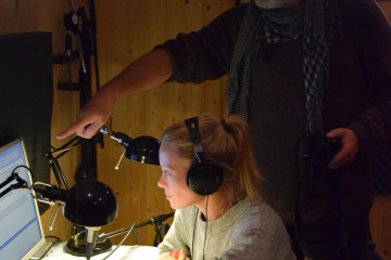 Linda Rybová…pražská herečka natáčí komentář k filmu o Podyjí